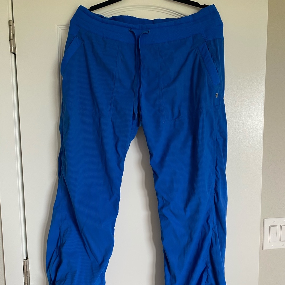 Lululemon studio pants bright blue size 12
